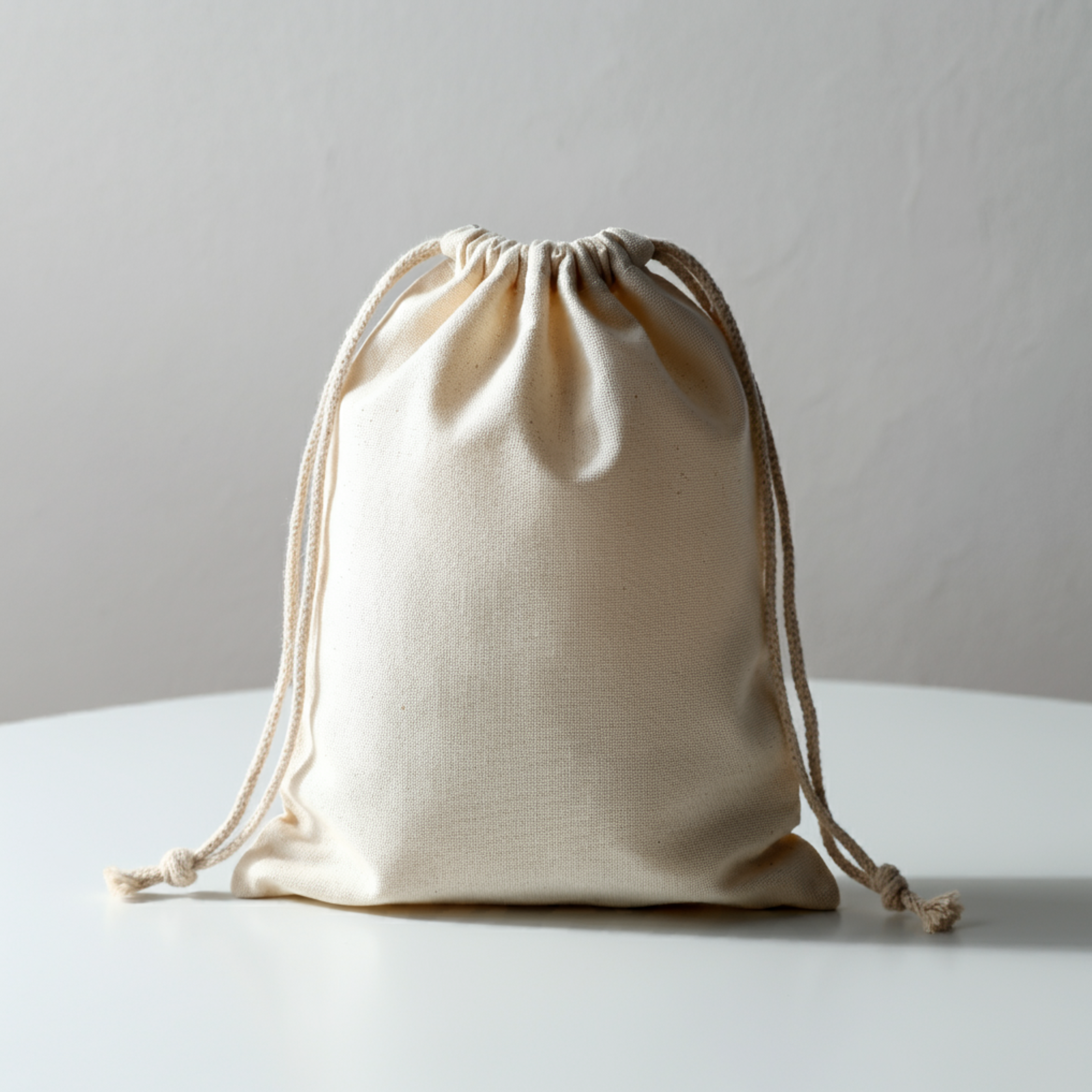 Premium 145 g/m² Cotton Drawstring Bag – 25x30 cm, Eco-Friendly Reusable Pouch for Storage, Travel, or Custom Branding