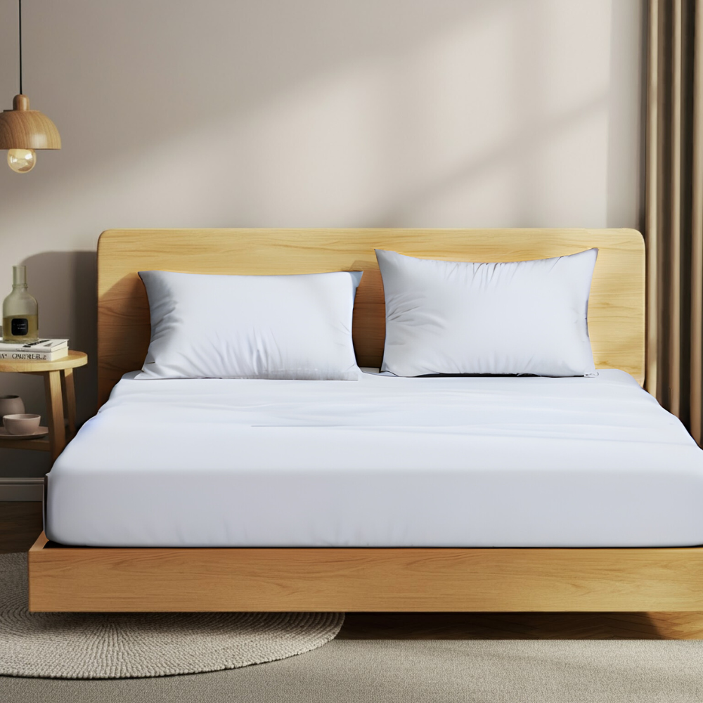 Premium Jersey Fitted Sheet | 100% Soft Breathable Cotton, Deep Pocket