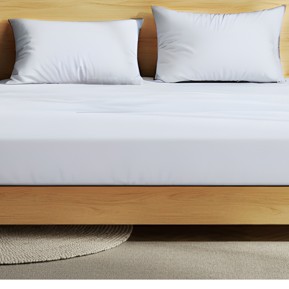 Premium Jersey Fitted Sheet | 100% Soft Breathable Cotton, Deep Pocket