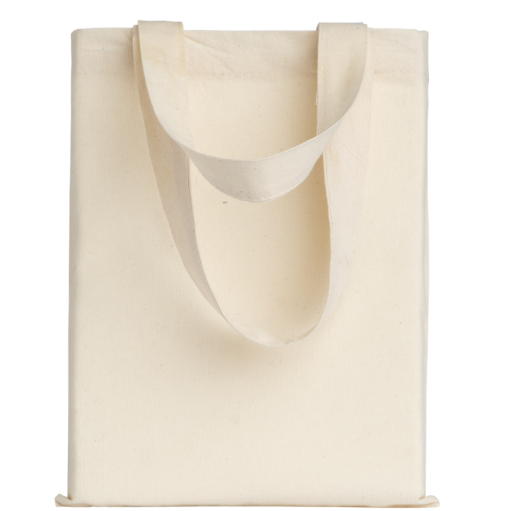 Premium 145 g/m² Cotton Tote Bag – 22x26 cm with 35 cm Handles, Eco-Friendly Reusable Shopping Bag for Everyday Use