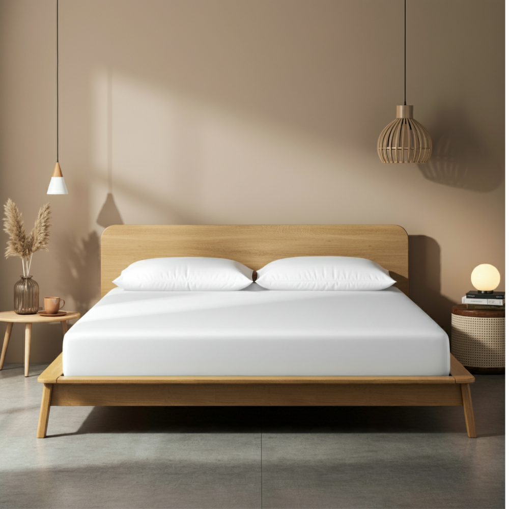 Premium Jersey Fitted Sheet | 100% Soft Breathable Cotton, Deep Pocket