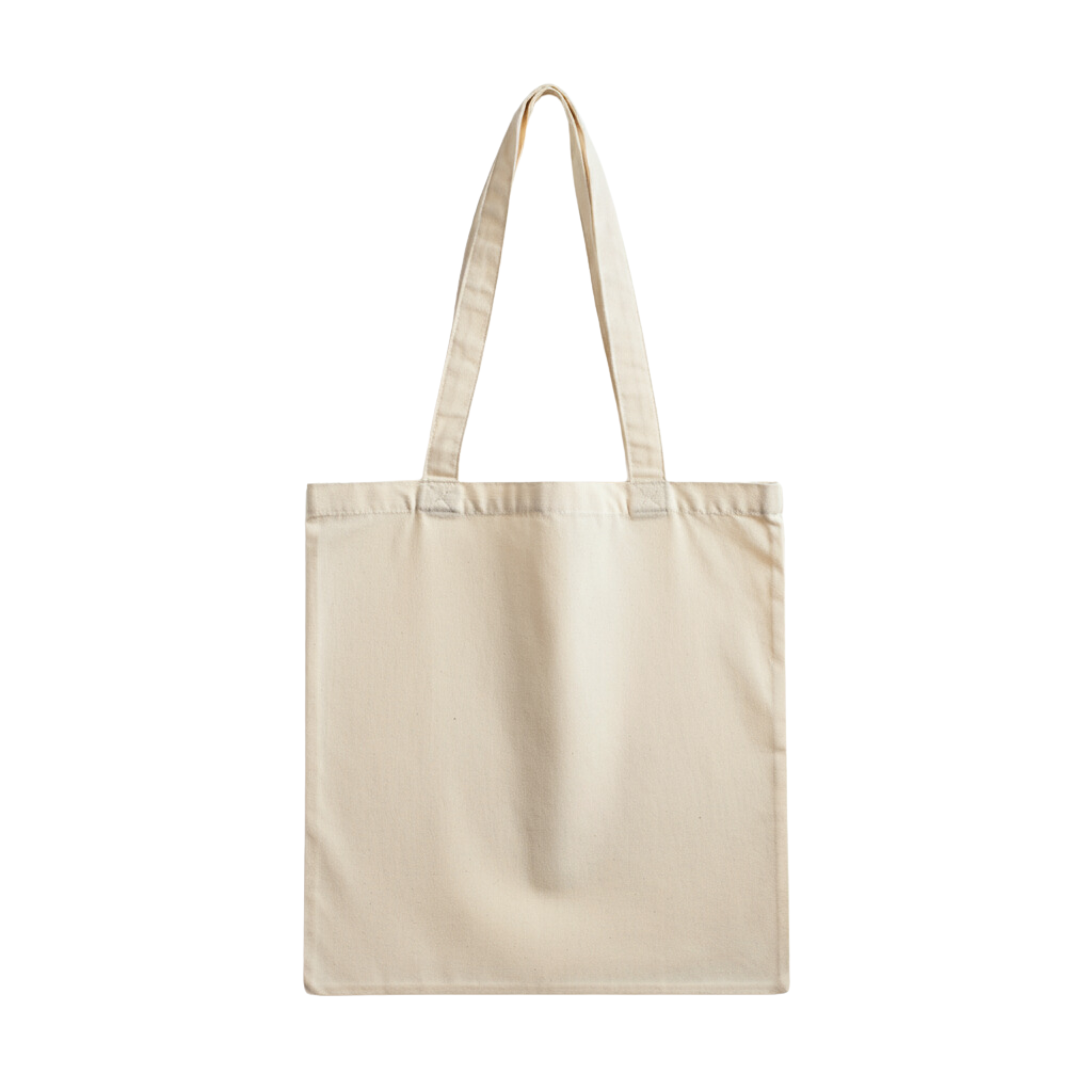 Premium 220 g/m² Heavy-Duty Cotton Shopping Bag – Large 38x42 cm, Durable Plain Design for Custom Printing, Eco-Friendly Reusable Tote Bag