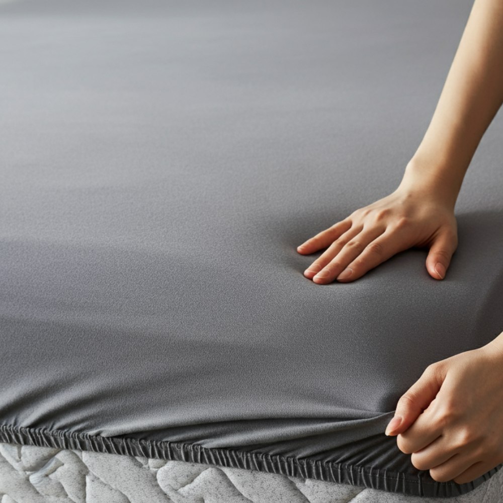Premium Jersey Fitted Sheet | 100% Soft Breathable Cotton, Deep Pocket