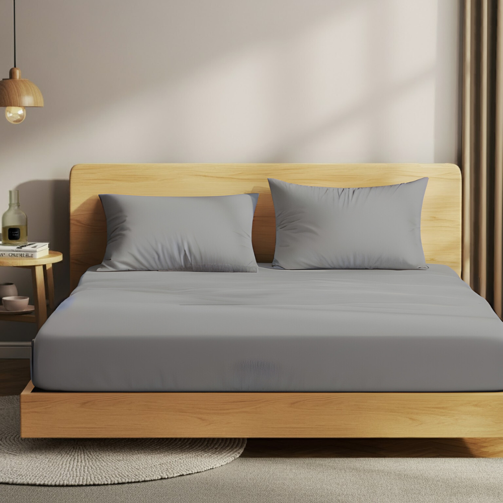Premium Jersey Fitted Sheet | 100% Soft Breathable Cotton, Deep Pocket