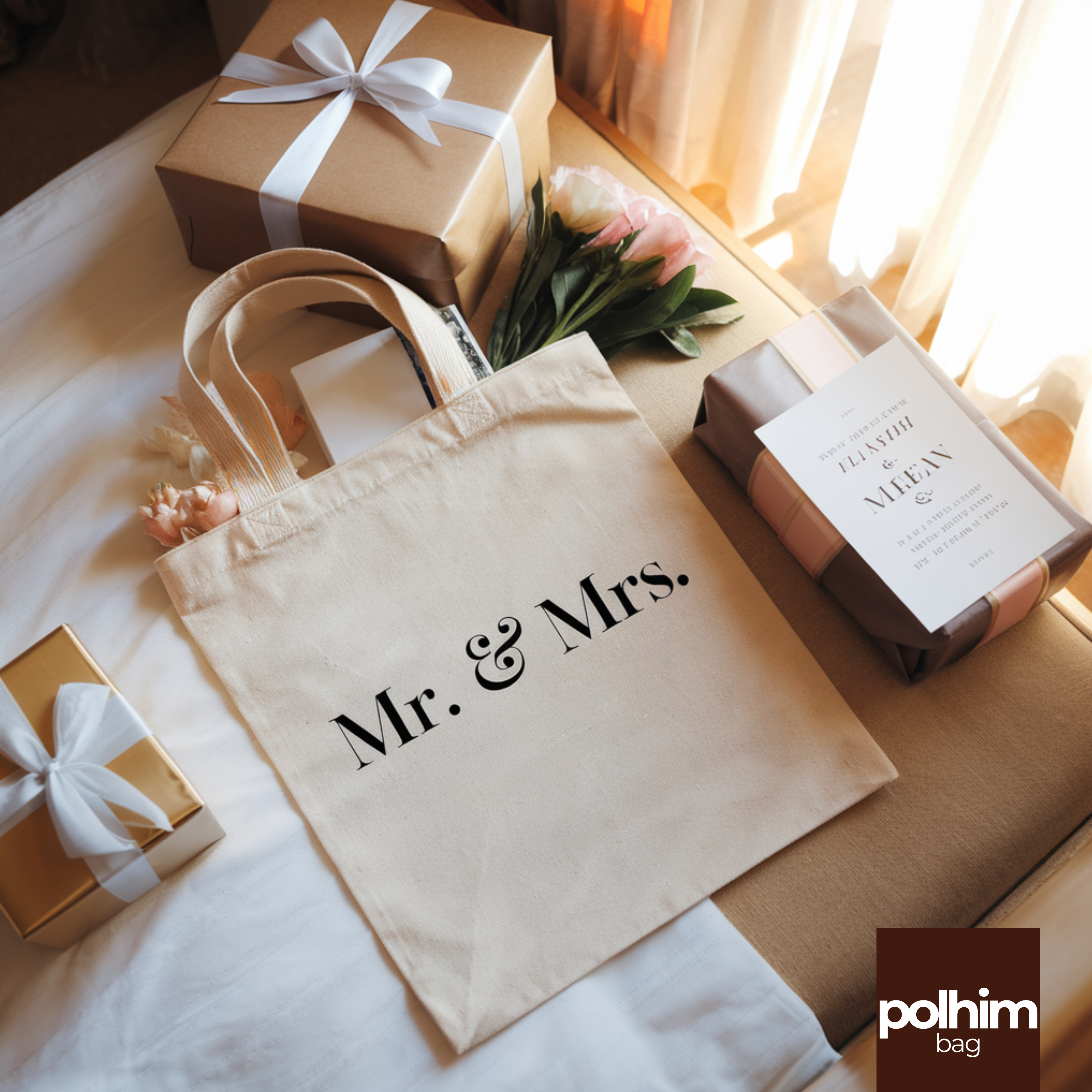Premium 145 g/m² Cotton Tote Bag – 22x26 cm with 35 cm Handles, Eco-Friendly Reusable Shopping Bag for Everyday Use