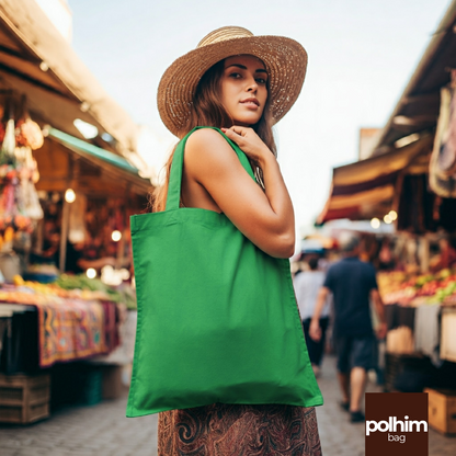 Eco-Friendly 38x42cm Cotton Shopping Bag 140gsm
